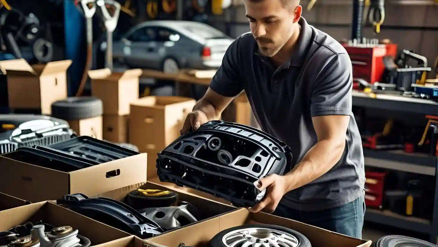 Pakowanie części samochodowych bez języka