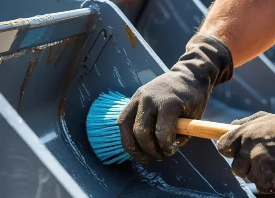 Malowanie i Czyszczenie Łyżek Koparek