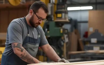 Pracownik tartaku w Niemczech