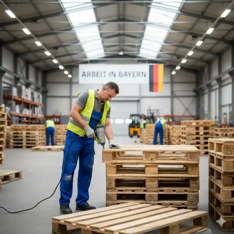 Pracownik naprawa palet Niemcy darmowe zakwaterowanie Bawaria