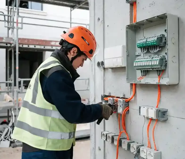 Elektryk budowlany Niemcy nowa budowa Werneck