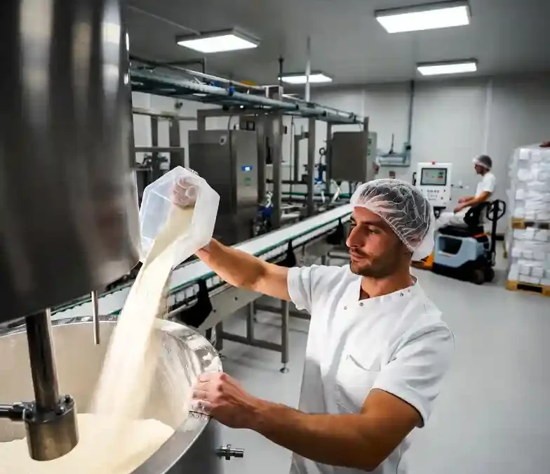 Praca produkcja jogurtów Niemcy Bobingen