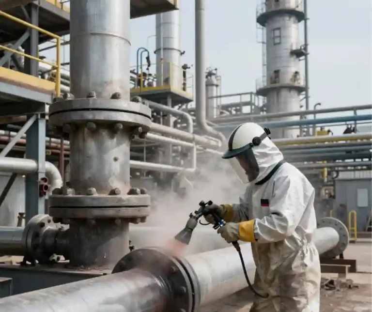 Piaskarz Niemcy Rafineria Ingolstadt Neustadt