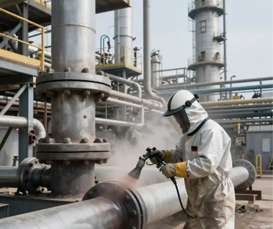 Piaskarz Niemcy Rafineria Ingolstadt Neustadt