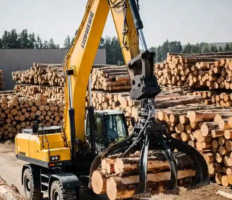 Praca operator koparki Liebherr Niemcy