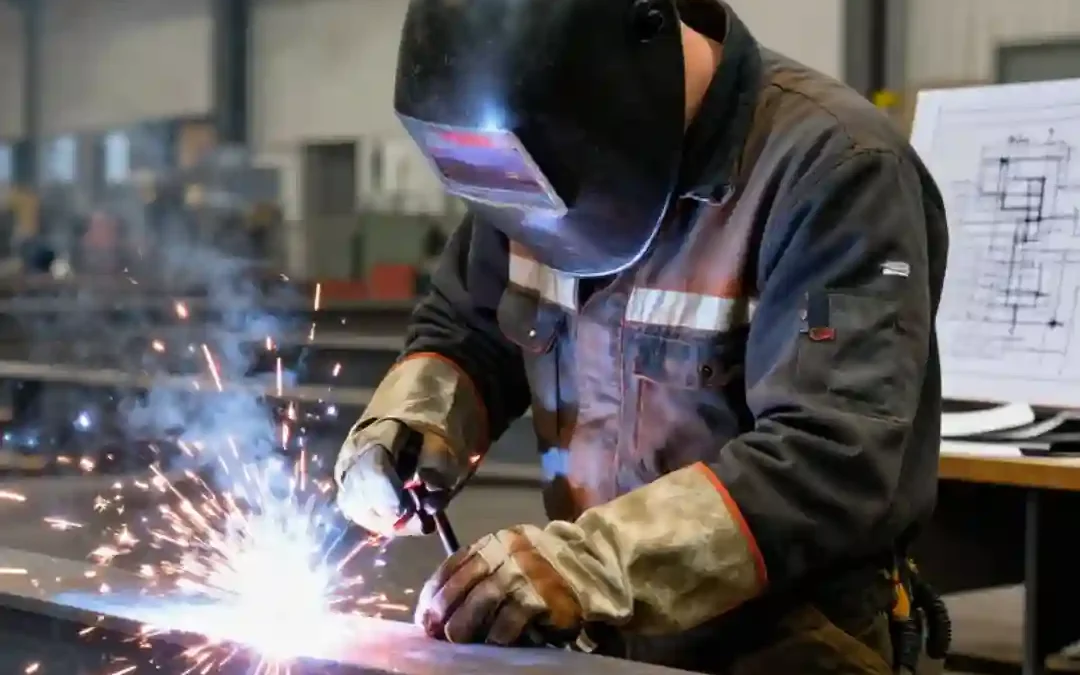 Spawacz mag 135 konstrukcje budowlane Brilon Niemcy bez auta