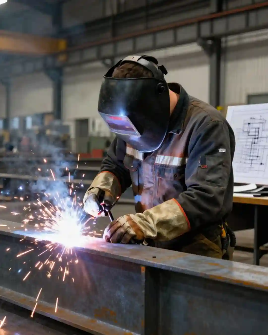 Spawacz mag 135 konstrukcje budowlane Brilon Niemcy bez auta