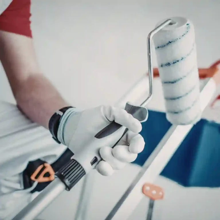 Malarz budowlany w restauracji Niemcy