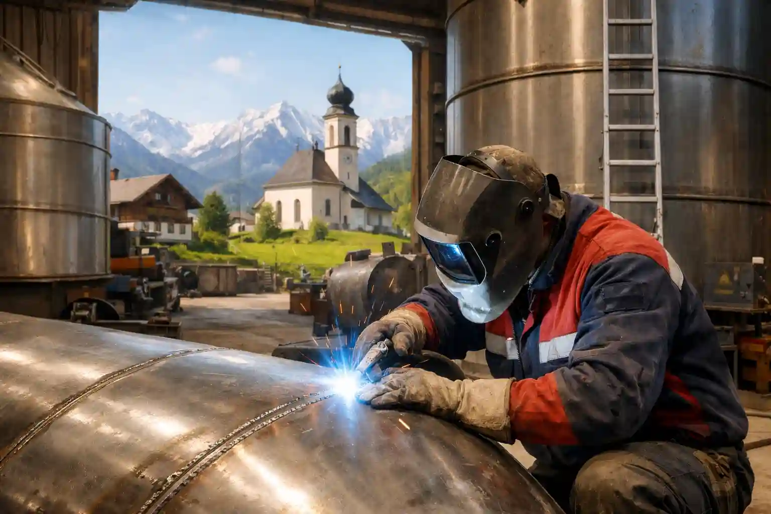 Spawacz mig mag Bawaria Niemcy diety zakwaterowanie