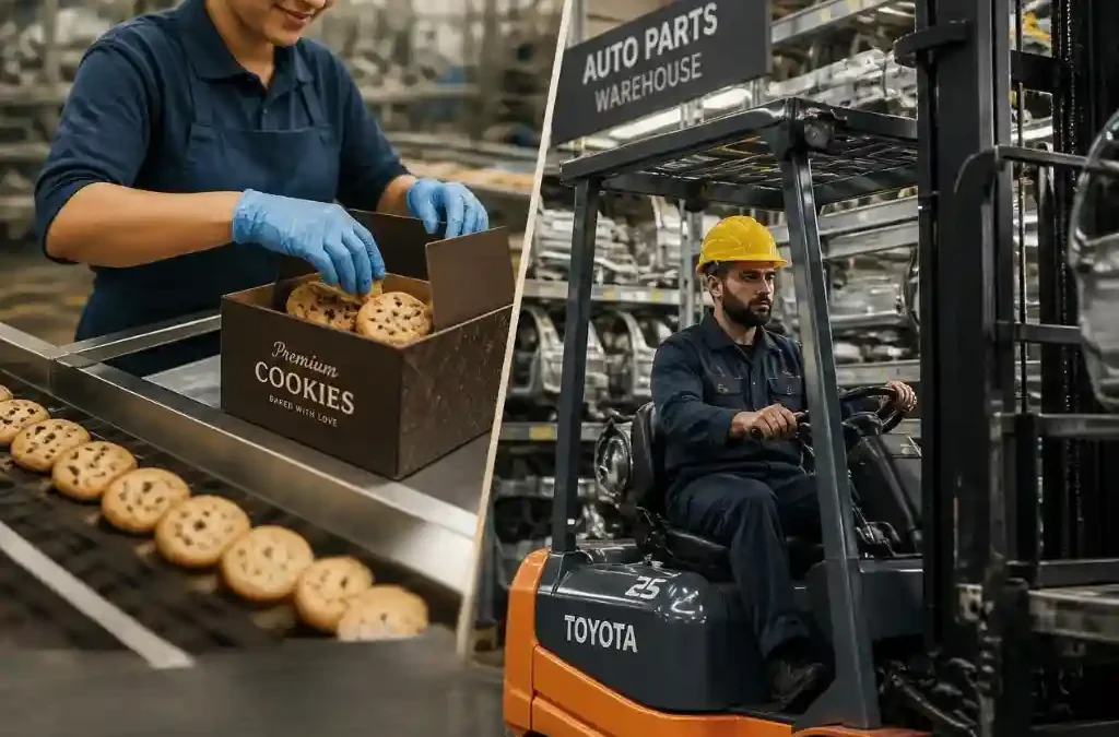 Produkcja ciastek operator wózka Halberstadt Neuenhaus Niemcy