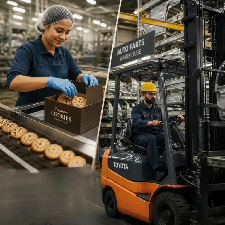 Produkcja ciastek operator wózka Halberstadt Neuenhaus Niemcy