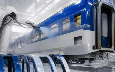 Lakiernik airless pociągi Halberstadt Niemcy