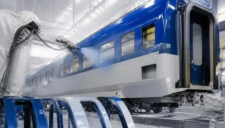 Lakiernik airless pociągi Halberstadt Niemcy