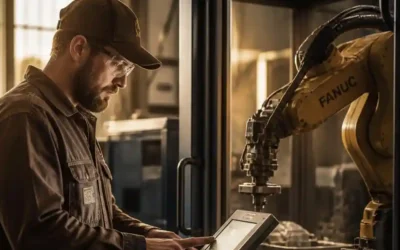 Operator celi robotycznej robota spawalniczego Hartha Niemcy