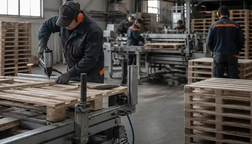 Pomocnik produkcji tartak produkcja palet Bawaria Niemcy