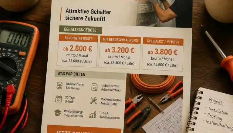 Praca dla elektryka w Niemczech zarobki oferty