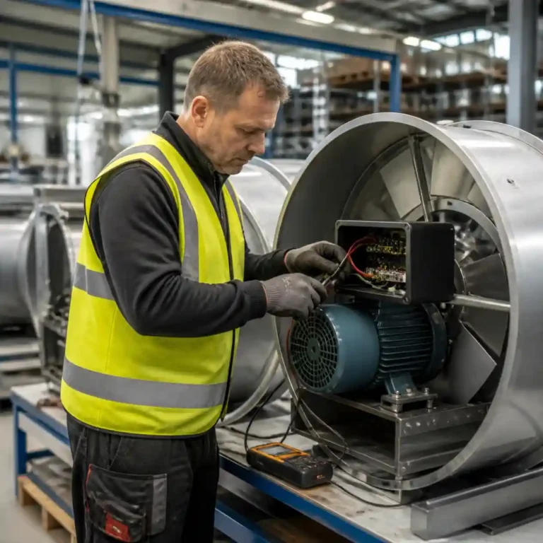 Elektryk Kolonia Niemcy produkcja wentylatorów