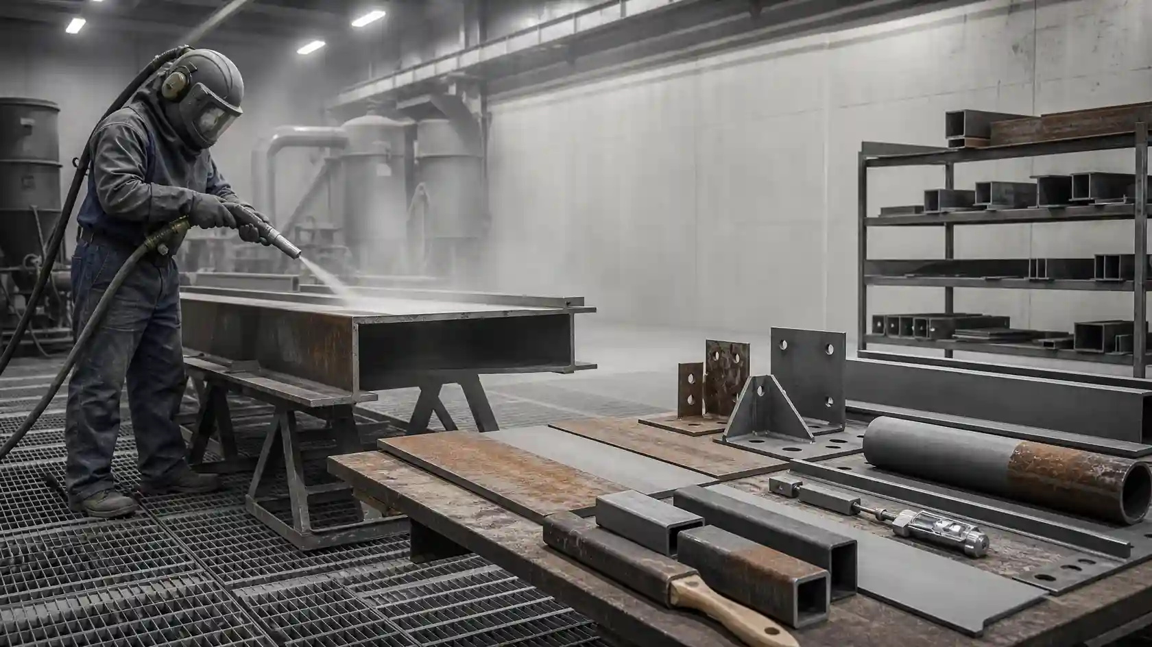 Praca piaskarz sandblaster Niemcy